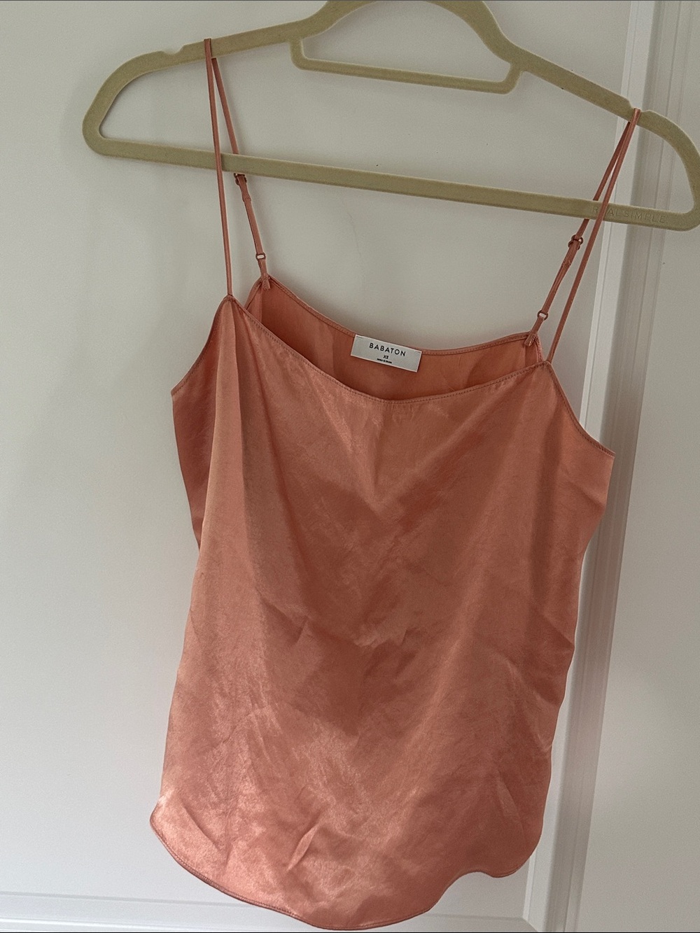 Babaton Coral-Rose Satin Camisole
